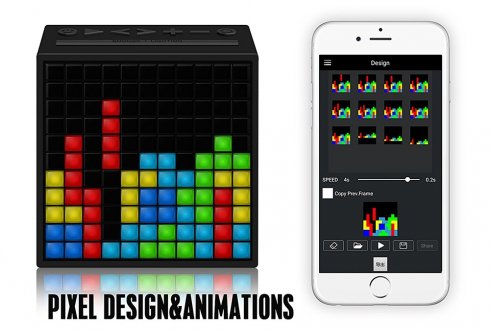 TimeBox Divoom - prenosni zvočniki z 121 RGB LED programabilnim