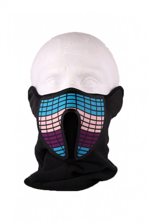 Rave face mask Equalizer - sensitif terhadap suara