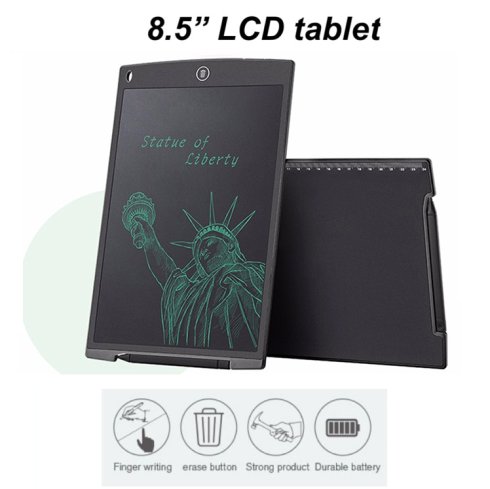 Tablero de dibujo LCD 8,5" - Tablero de ilustración inteligente (bloc de dibujo) con bolígrafo