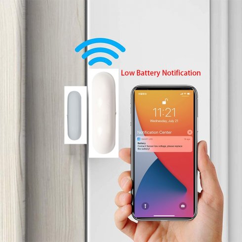 Sensore Porta WiFi Intelligente - Compatibile Con Alexa E Google Assistant - Allarme Sicurezza Casa - Foto 5