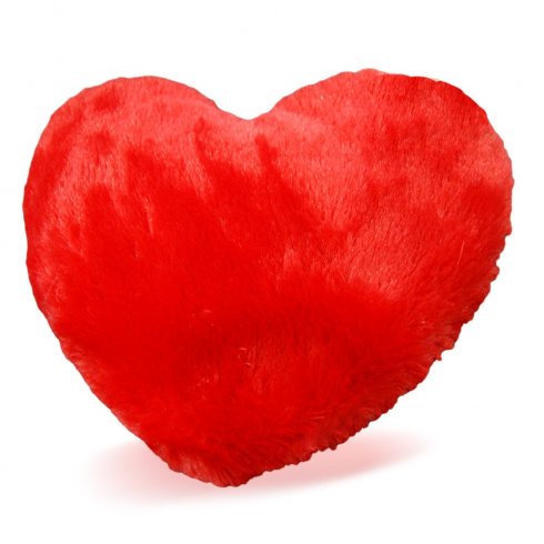 Vyhřívací polštář ve tvaru srdce - plyšový Hřejivé polštářky
