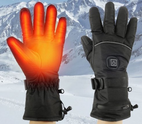 Opvarmede handsker til vinter med 3 varme (varme) niveauer med 1800 mAh batteri | Cool Mania
