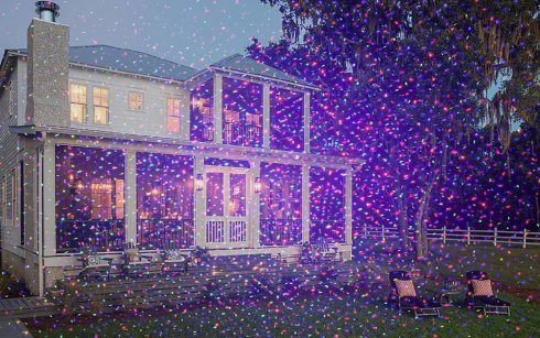 LaserlichtShowprojektor für den Außenbereich für Haus oder Garten
