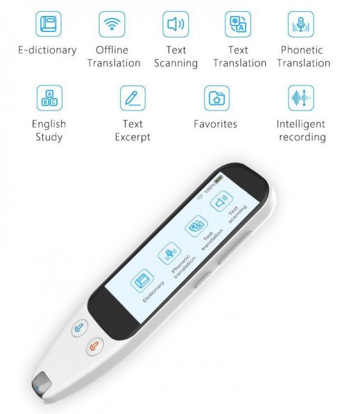 Stylet traducteur Scanner Dosmono C501 - Stylo texte à numérisation Wifi -  Traducteur vocal + traduction PHOTO