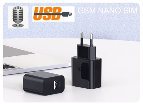 GSM-feil – lydlytteenhet med minste nano-SIM skjult i en USB-adapter