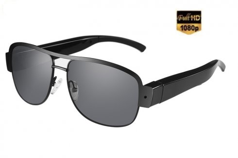 Solbriller med FULL HD-kamera og lydopptak