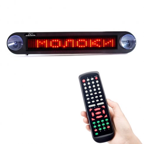 Auto LED Panel mit Scrolling Text - 30 cm x 5 cm