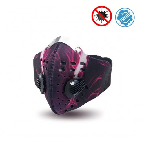 Naka-istilong face mask 3D neoprene multistage pagsasala - XProtect purple