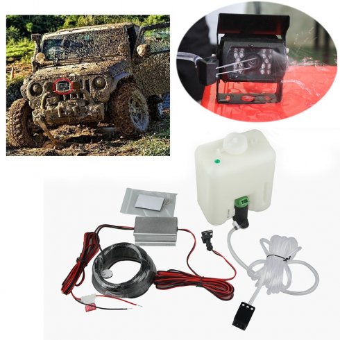 ​Ostrekovacia sada elektronická - ostrekovač pre kamery - 1,5 lit. nádrž + 20m kábel