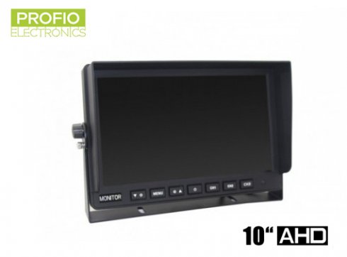 צג LCD לרכב AHD 10,1 "+ 3 כניסות AV