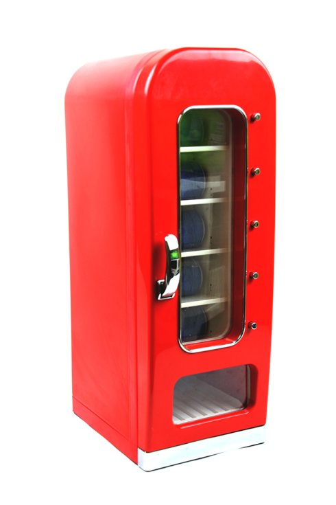 容量18L / 10缶の自動販売機のスタイルのレトロ冷蔵庫 | Cool Mania