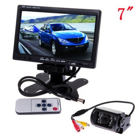 Wifi Cúvacia kamera s 15 IR LED + LCD monitor 7"