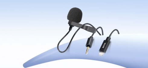 Csuklós mikrofon iOS apple eszközökhöz (mobiltelefon, tablet, PC) 76 db - Boya BY-M2