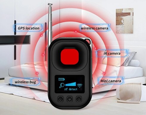 Detektor kamere (infracrveni detektor leće skrivene kamere) + WIFI RF + GPS skener signala