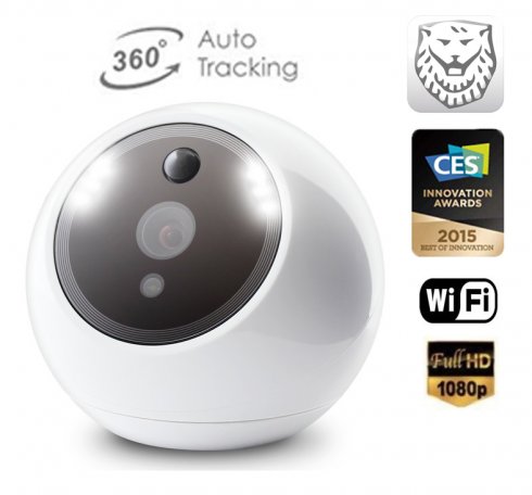 Intelligent IP Security Camera ATOM dengan deteksi wajah + pelacakan otomatis dan sudut pandang 360 ° - CES Innovation Awards