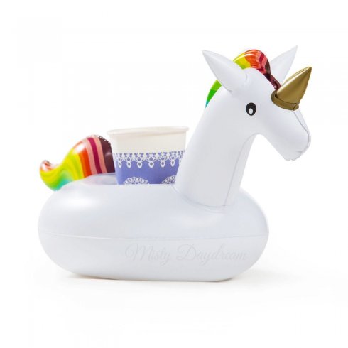 Lumulutang na inflatable cup holder - Unicorn