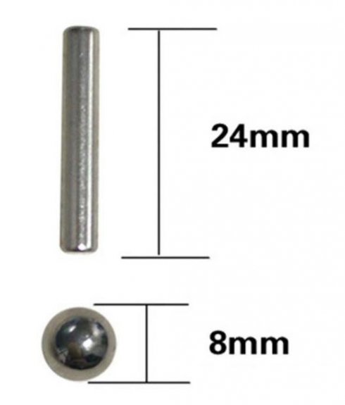 Palline magnetiche argento 29pz + aste magnetiche 36pz | Cool Mania