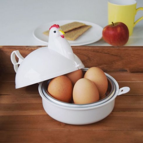 Mini tojásfőző - hordozható instant pot 4db tojásos mikrohullámú sütő - HEN