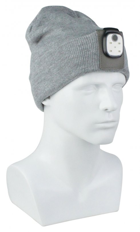 Winter hats - a ribbed hat with LED light