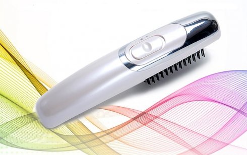 Hair brush - electric massage machine with the removable brush nozzle (2in1)