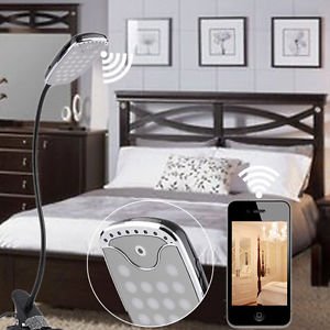 Wifi настольная лампа с Full HD камерой + IR LED + детектор движения ...