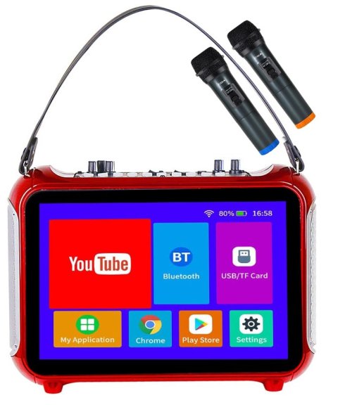 カラオケパーティーシステムポータブルセット - 20Wスピーカー + 12