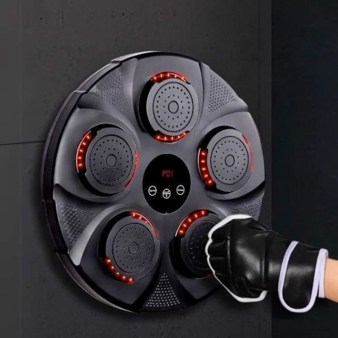 Boxovací terč s hudbou a LED osvětlením - Elektronicky Boxersky stroj s Bluetooth