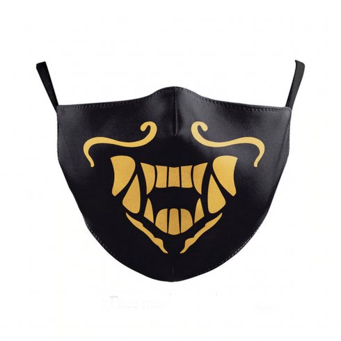 Wasserdichte Gesichtsmaske 100% Polyester - SAMURAI-Motiv