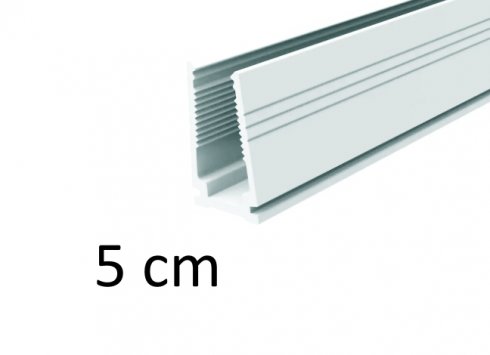 5 cm - Plastic mounting guide rail for LED light strips