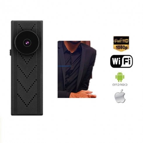 Botón de cámara Full HD con WiFi y soporte micro SD de 128GB