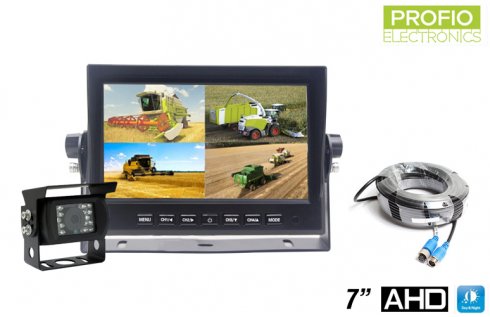 ​Backup camera AHD set - LCD HD car monitor 7"+ 1x HD camera with 18 IR LEDs