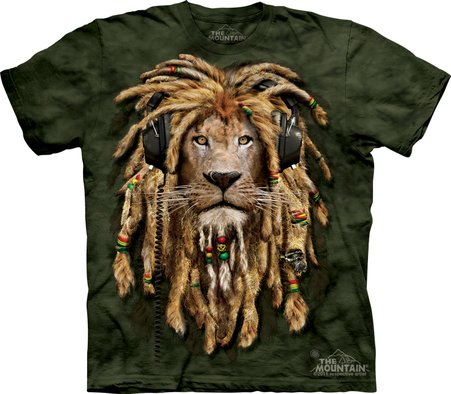 Motif animal 3D - Lion jamaïcain
