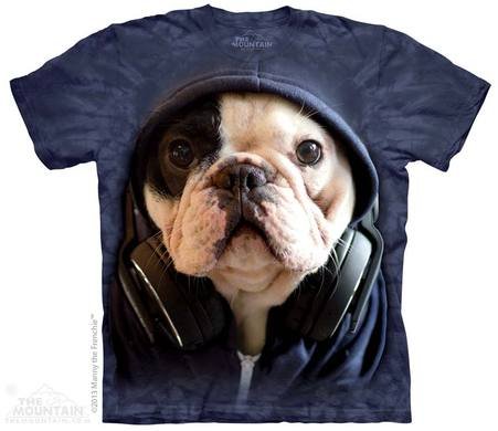 3D hi-tech shirt - Si Manny na may mga headphone