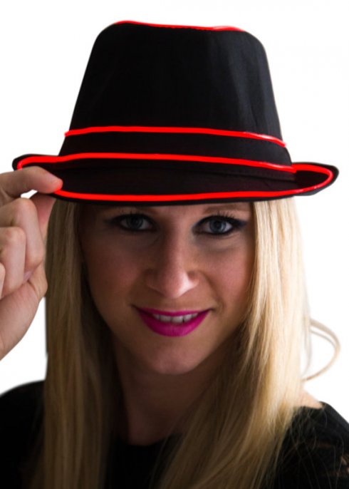 Flashing hat - red