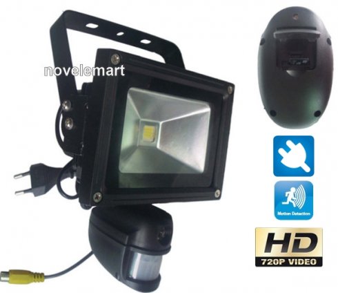 Máy dò chuyển động PIR với camera và đèn