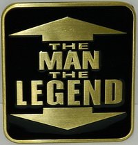 The Man The Legend - fibbia