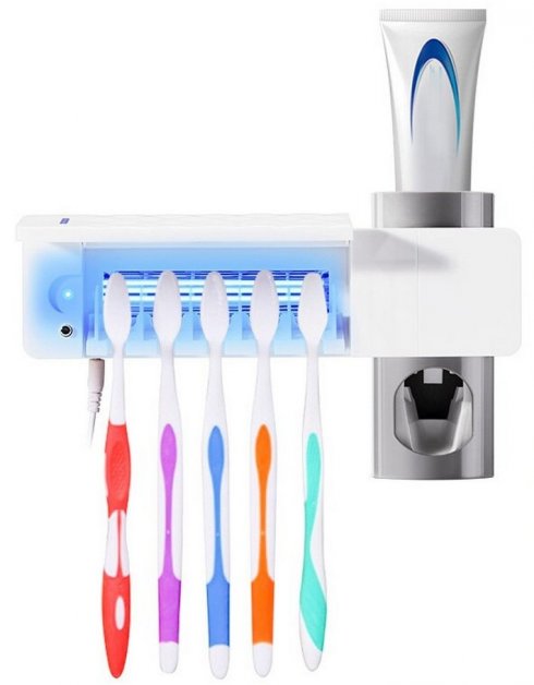 Multifunctional UV sterilizer for toothbrushes