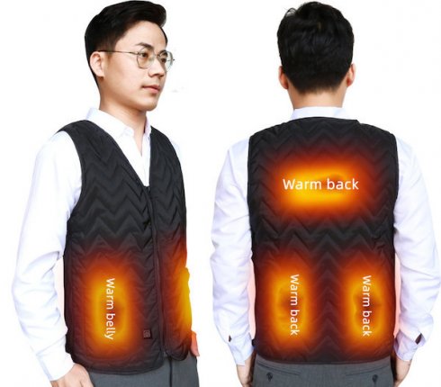 Heated vest - Electrical warming vests thermo - 3 temperature modes up to 60°C