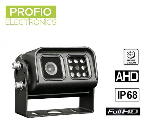 1080P AHD vodotesná IP68 zadná parkovacia autokamera a 120° uhol záberu + 8 IR LED do 15m