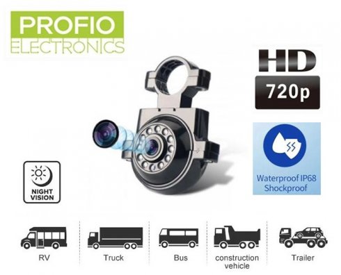 + 11 IR LED + (IP68 koruması) ile montaj braketli HD park kamerası