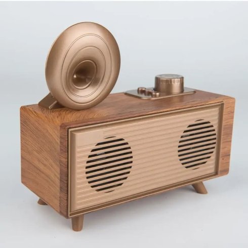 ミニ古いラジオ - Bluetooth + FM/AM ラジオ/AUX/USB ディスク/Micro