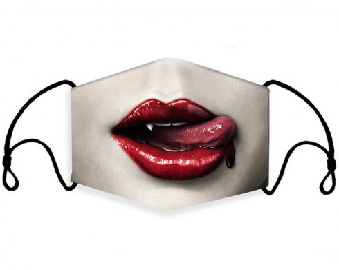 Originálne rúško na tvár 100% polyester - Vampire Blood