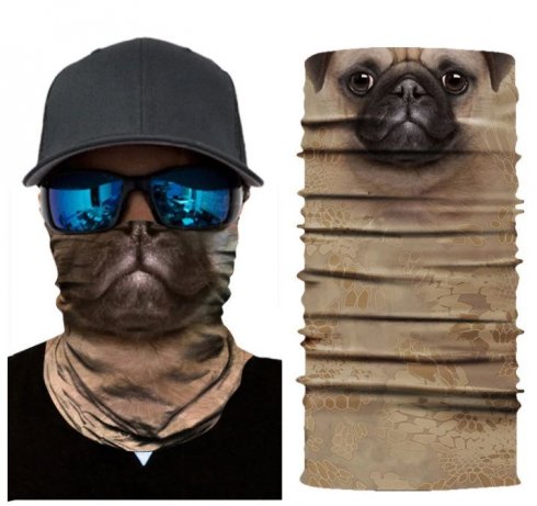 Lélegző arc balaclava állati 3D nyomtatással - MOPS