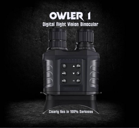 Binoclu digital pentru viziune nocturnă de până la 500m / 3000m zi - 20x optic + 4x zoom digital cu cameră