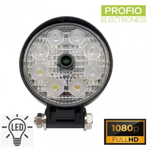 Cúvacia kamera s FULLL HD + pracovné svelo 8 LED osvetlí až do 100 metrov + IP68