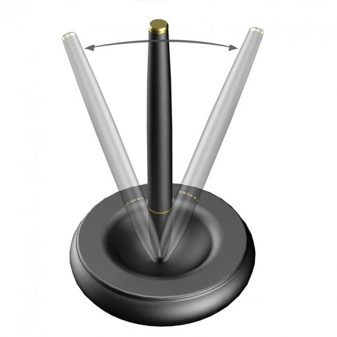 Магнитная плавающая ручка - Роскошная шариковая ручка (металл) с магнитным держателем (подставка)