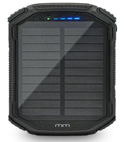 Premium Wireless Charging Solar Power Bank - 20000 mAh