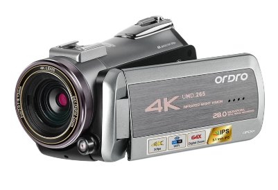 4KビデオカメラOrdro AZ50ナイトビジョン+ WiFi +望遠レンズ+マクロ