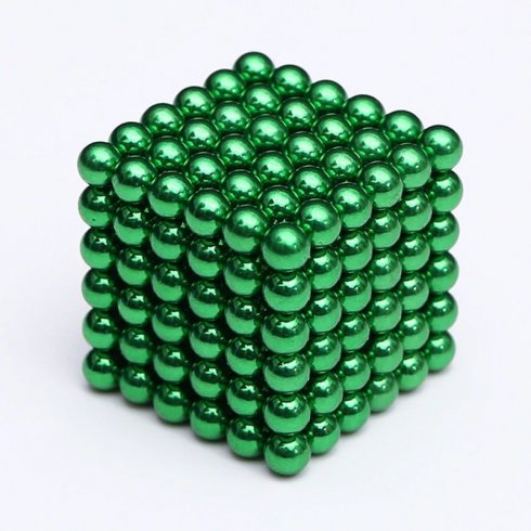 כדורים מגנטיים ניאו קוביה 5 מ"מ - ירוק