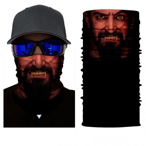 Multifunctional headwear with 3D Scary print - VAMPIRE